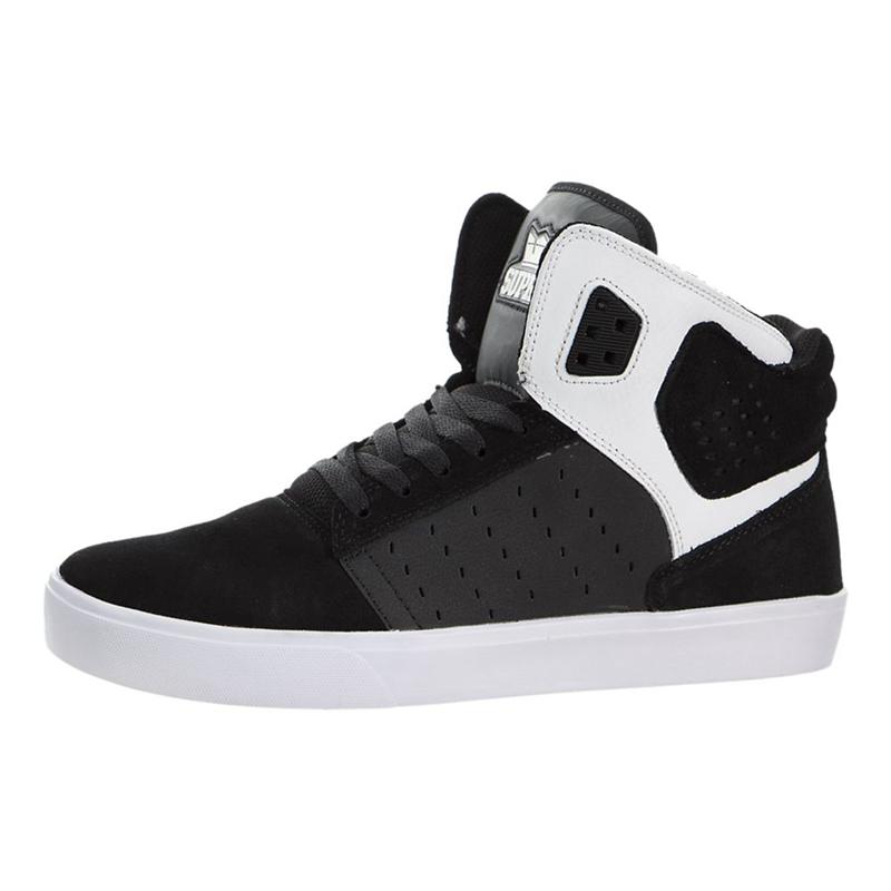 Supra ATOM Skateschuhe Damen Schwarz Weiß Kaufen UQBDG4781